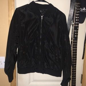 L Black Bomber Jacket